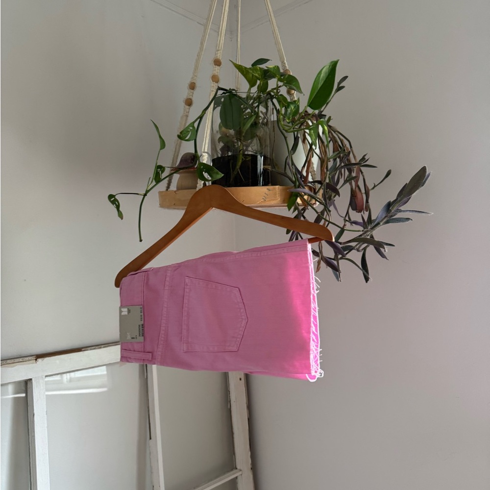 Vibrant Pink Denim Shorts